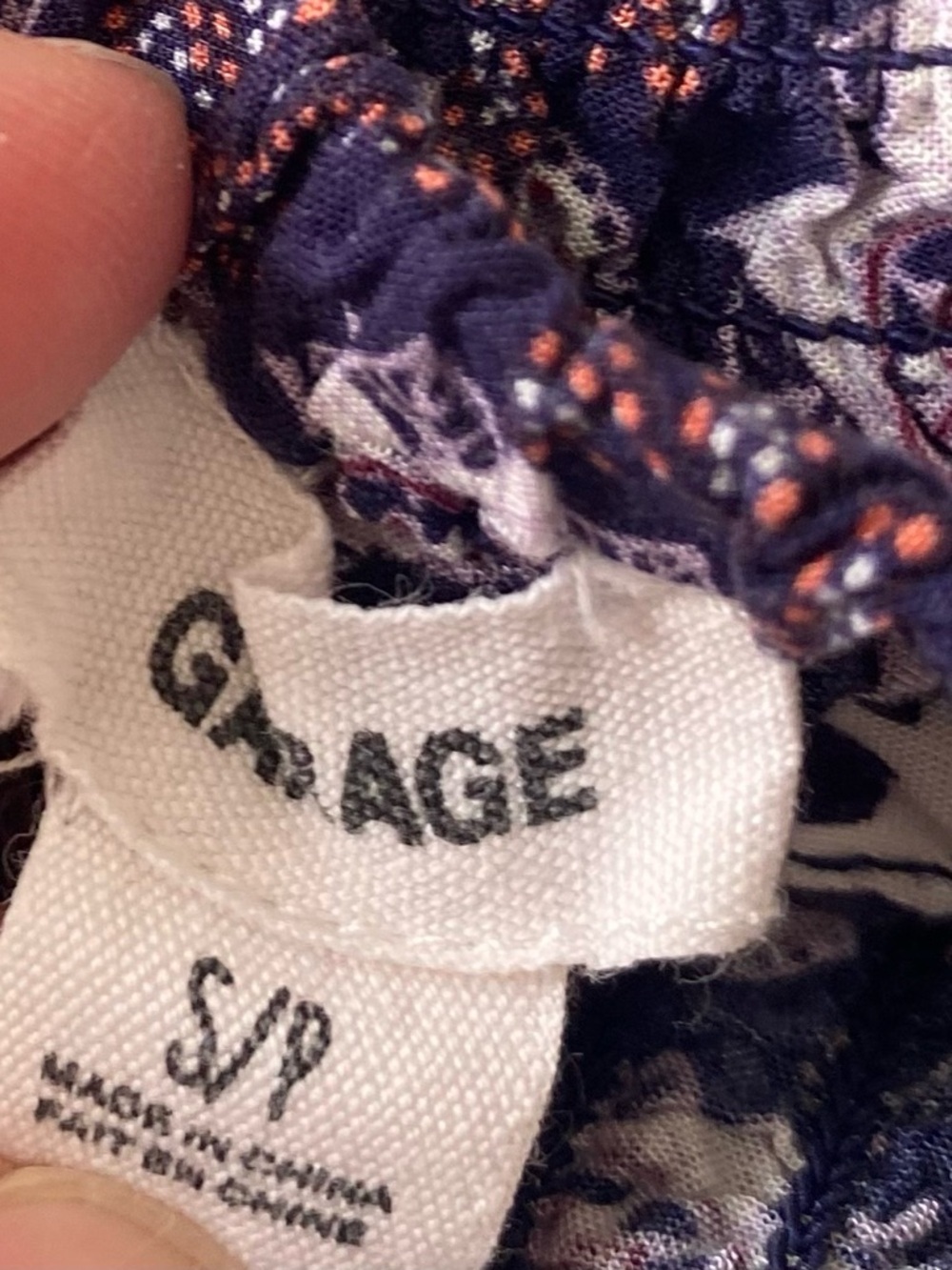 Garage Purple Floral Boho Sundress | Festival Summer Dress | Size Small - Picture 5 of 9
